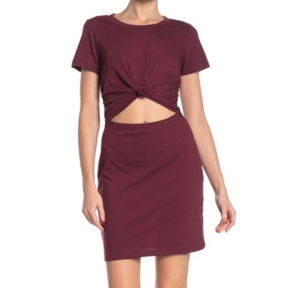 Socialite Tie-Front Cutout Dress XS